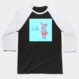 Hello Drunk Monster: Weird Creepy Cute Drinking Creature Baseball T-Shirt